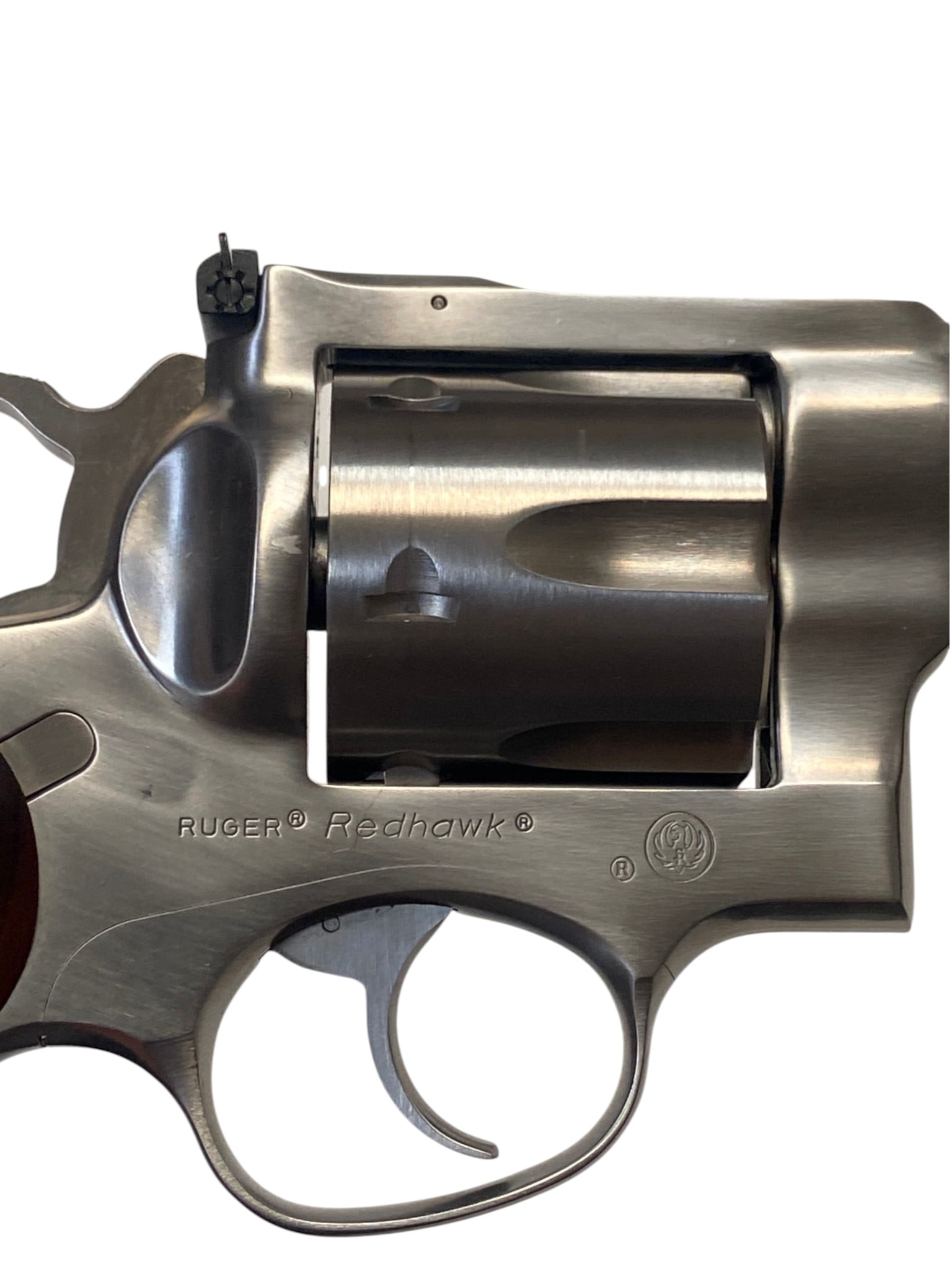 Excellent 1990 Ruger Redhawk Stainless Steel .41 MAGNUM Revolver with Black Nylon Holster - 3