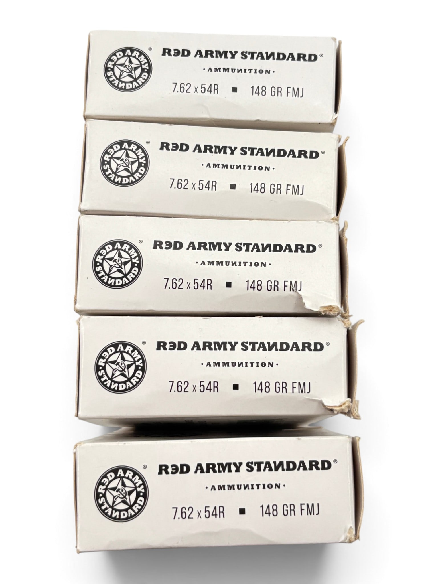 NIB 100rds of 7.62x54R 148gr. FMJ Russian Red Army Standard Ammunition