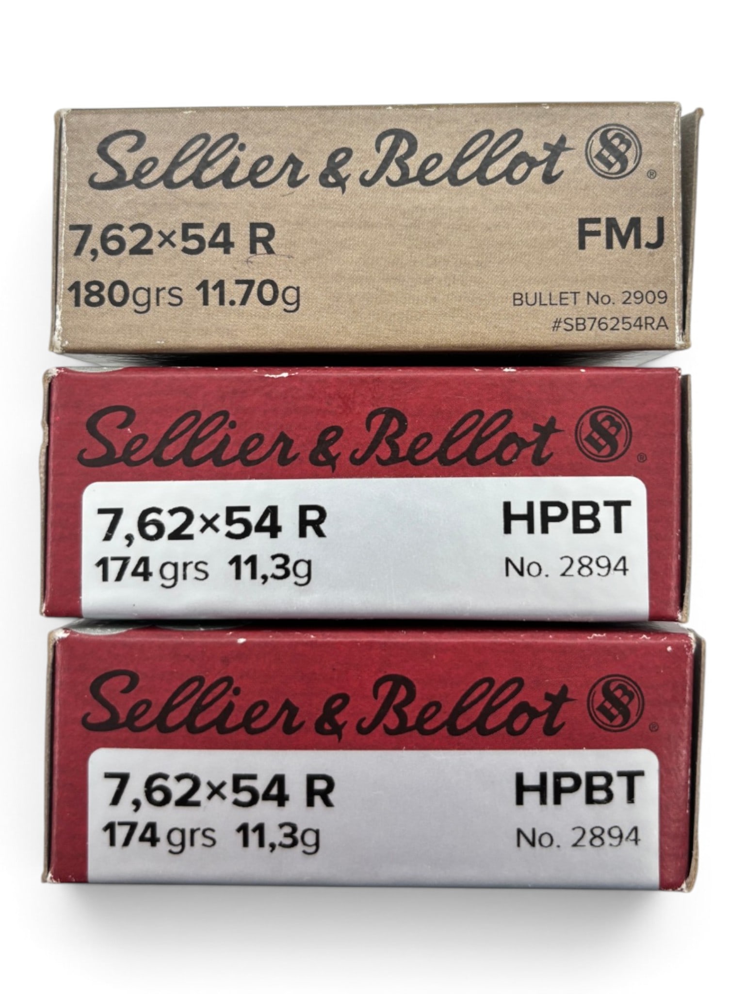 NIB 60rds of 7.62x54R Sellier & Bellot Factory Ammunition