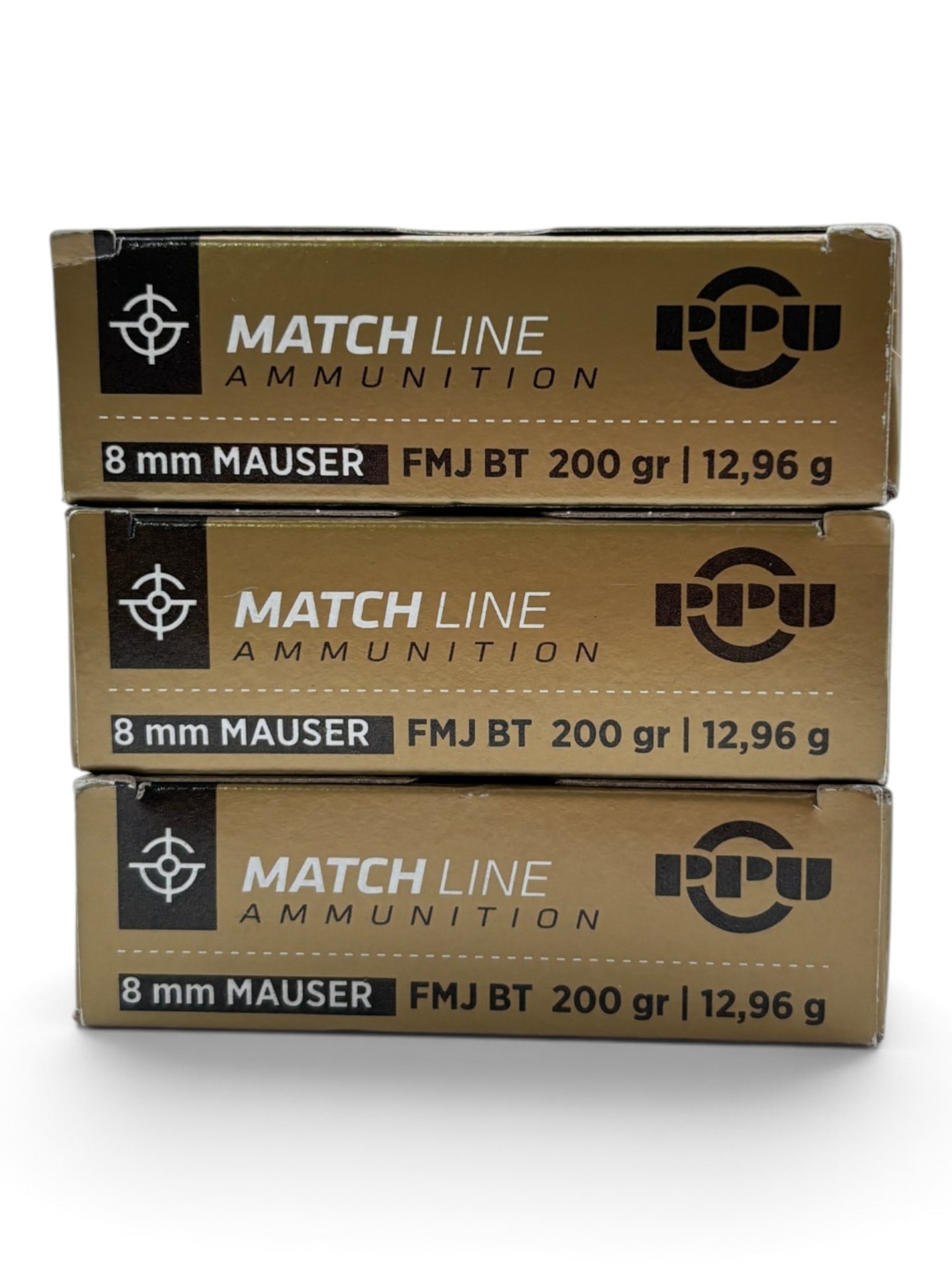 NIB 60rds. of 8mm MAUSER 200gr. FMJ PPU Match Line Ammunition: See Photo(s)