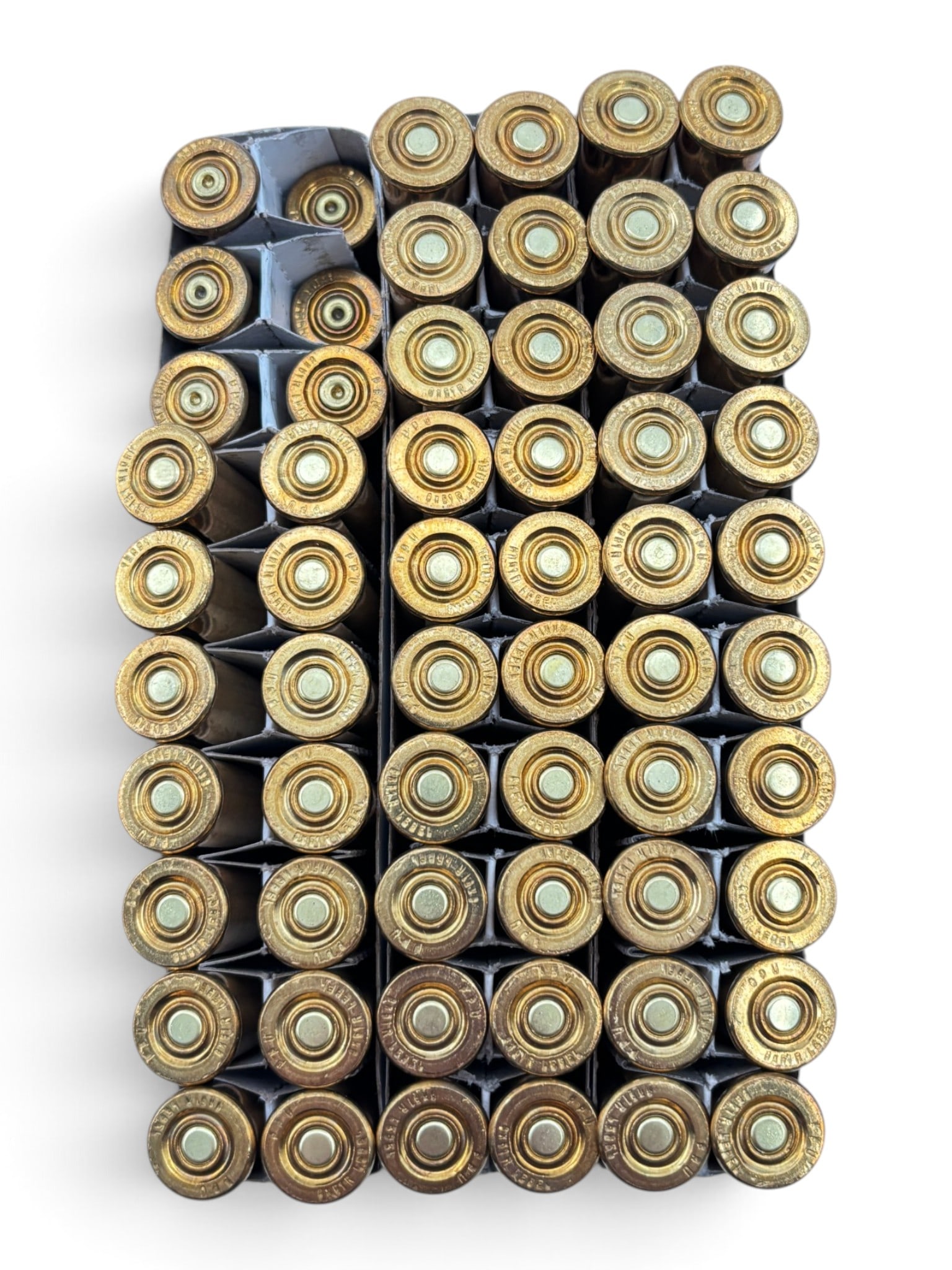 NIB 54rds. of 8x51r LEBEL 200gr. FMJ BT PPU Rifle Line Ammunition + 6 Spent Brass Cases - 2