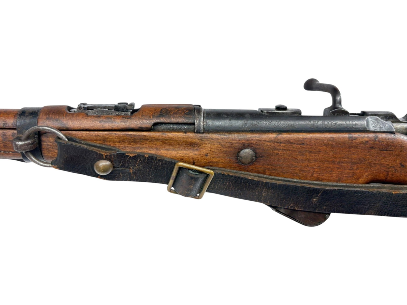 French WWI St. Etienne Berthier Mle. 1892 M16 Bolt Action 8mm LEBEL Carbine w/ Sling - 8