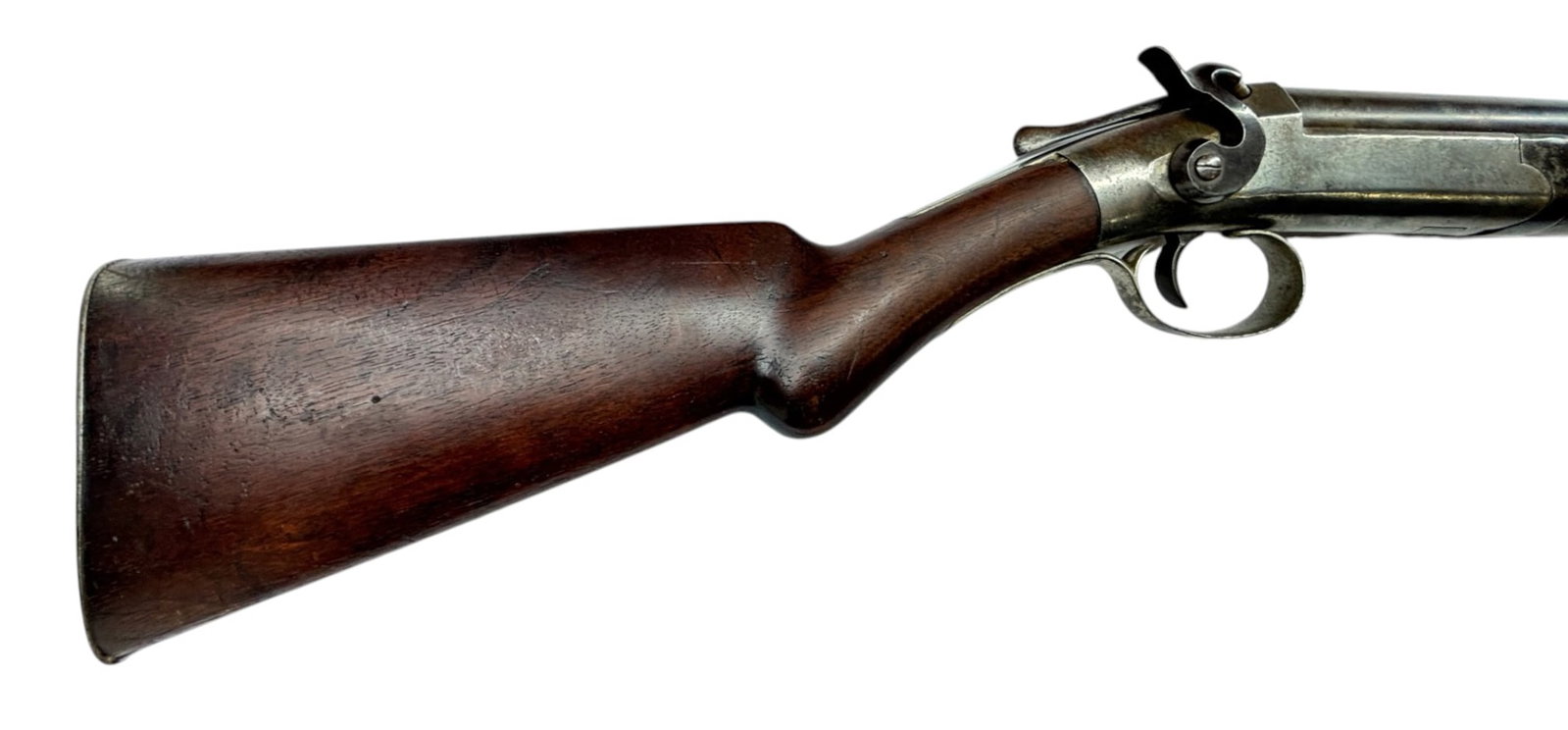 Scarce Collectible Antique Forehand and Wadsworth 12 GA. Single Barrel Side Hammer Shotgun - 3