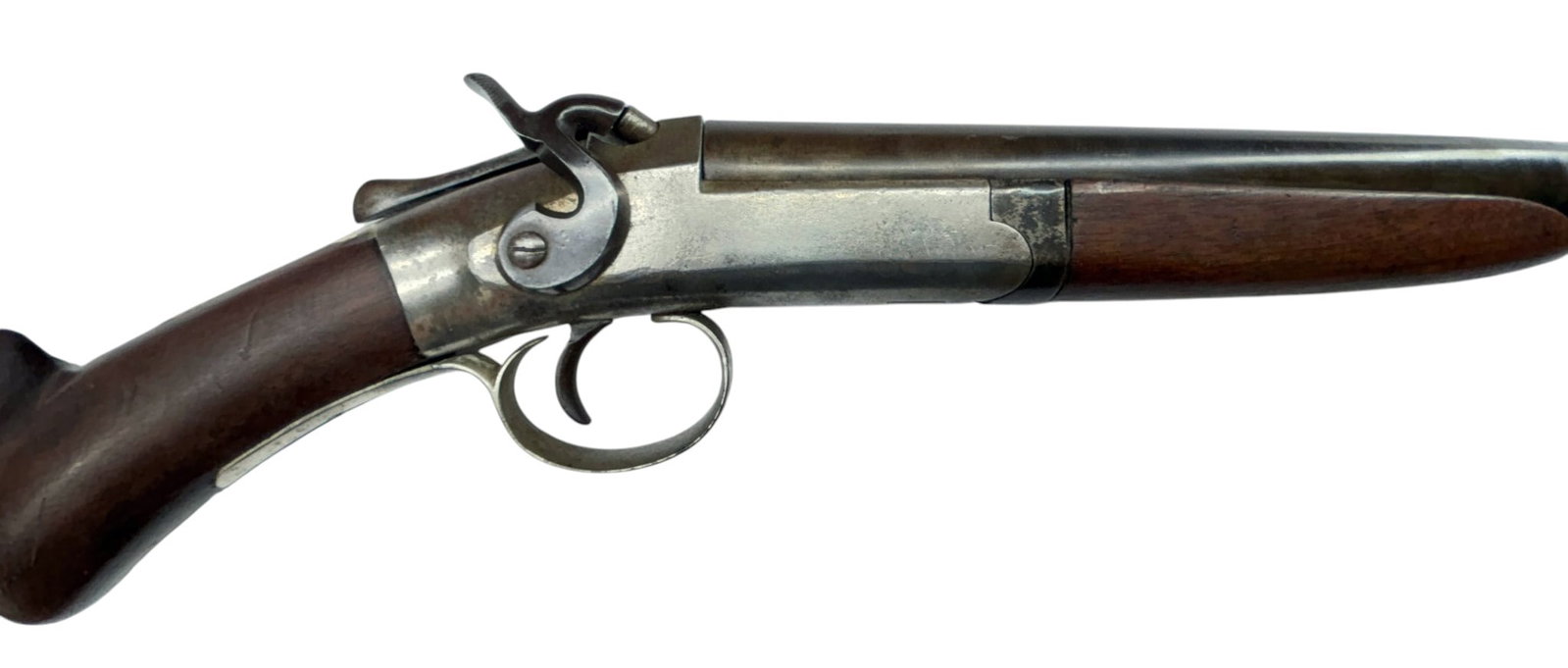 Scarce Collectible Antique Forehand and Wadsworth 12 GA. Single Barrel Side Hammer Shotgun - 4