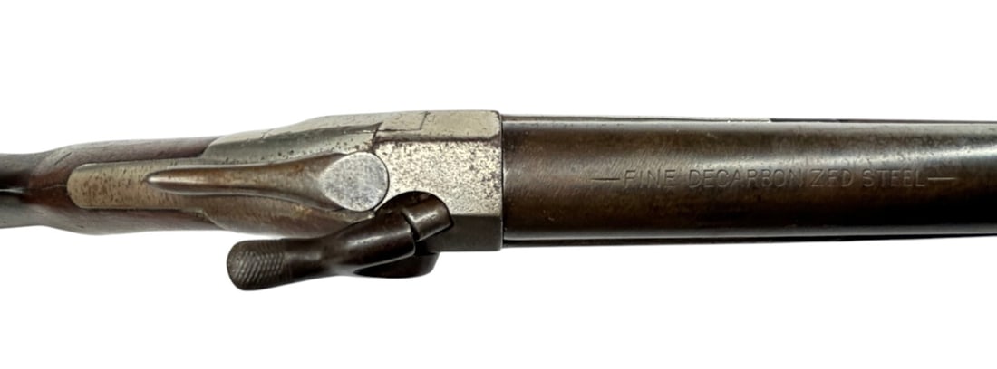 Scarce Collectible Antique Forehand and Wadsworth 12 GA. Single Barrel Side Hammer Shotgun - 7