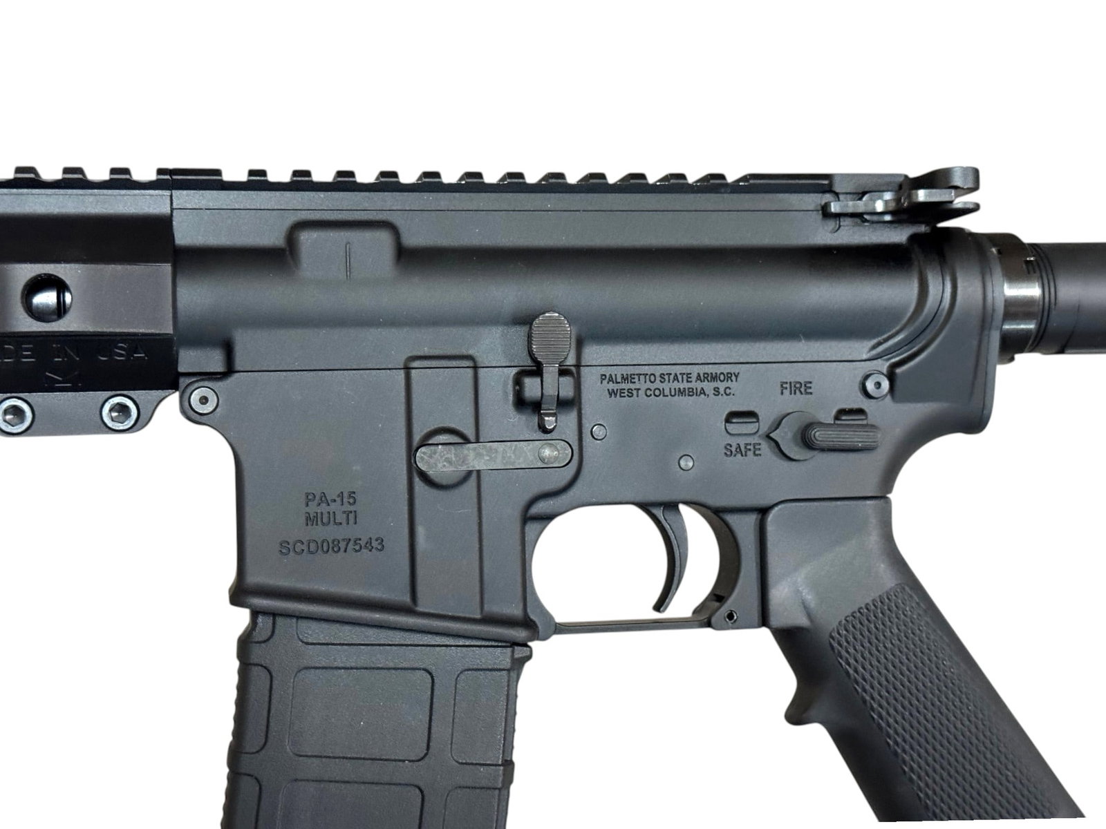 Excellent PSA PA-15 Semi-Automatic 5.56mm 16" AR-15 Rifle w/ Carry Case, 4 Magazines + Backup Sig... - 4