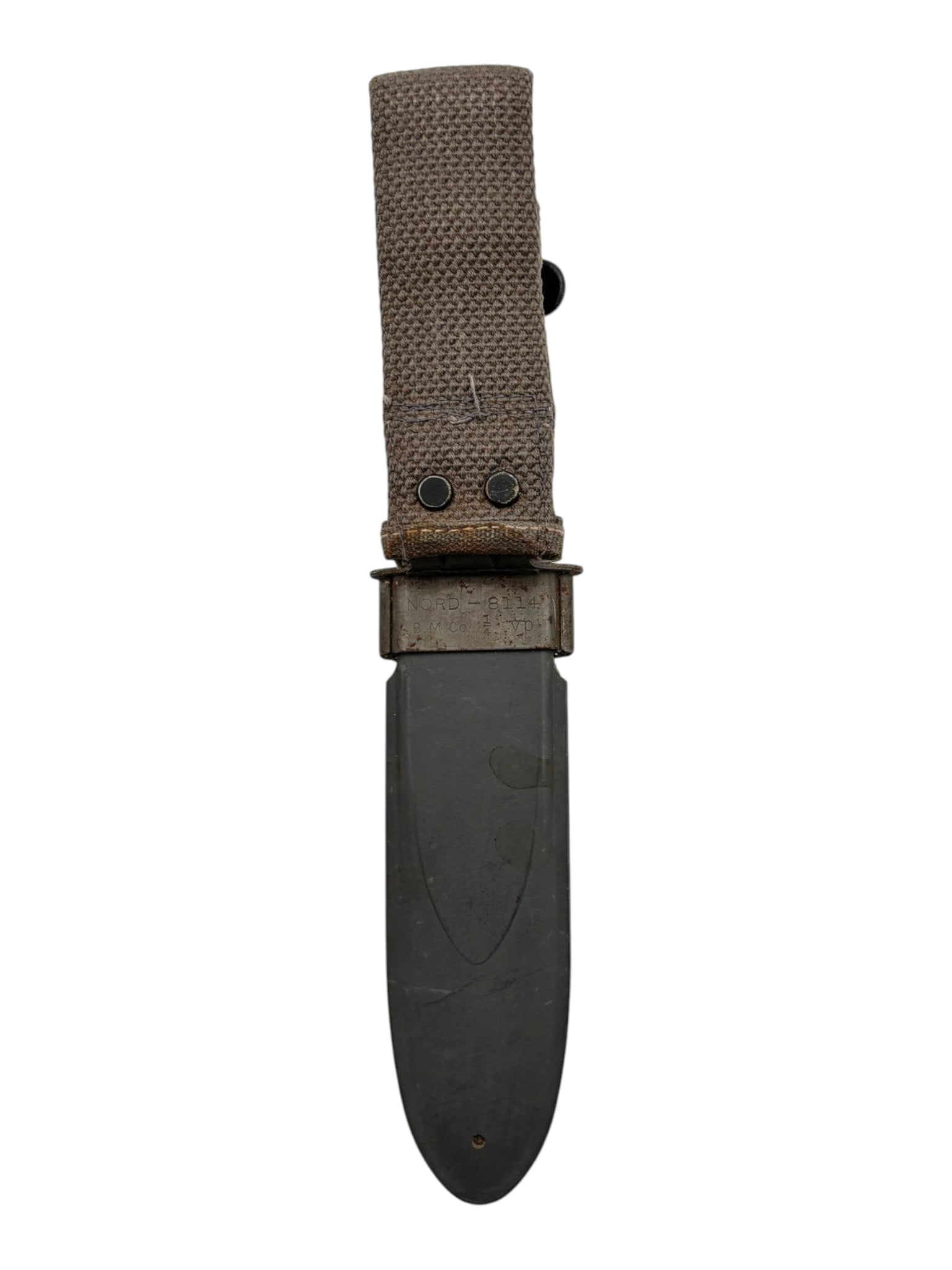 Scarce WWII USN Mark 1 Fighting Knife with Correct USN Mark 1 Scabbard for the US Navy - 4