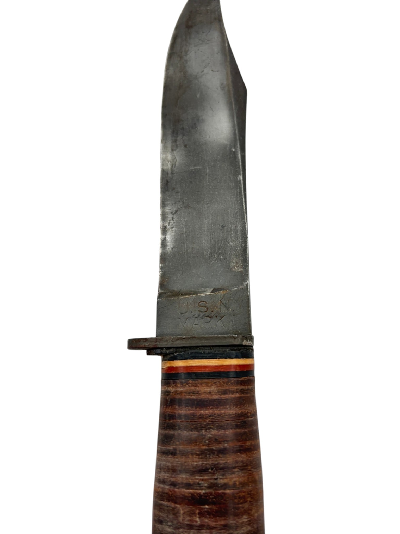 Scarce WWII USN Mark 1 Fighting Knife with Correct USN Mark 1 Scabbard for the US Navy - 8