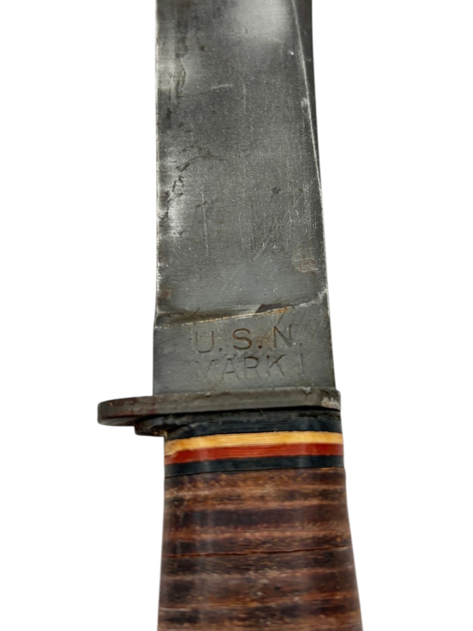 Scarce WWII USN Mark 1 Fighting Knife with Correct USN Mark 1 Scabbard for the US Navy - 9