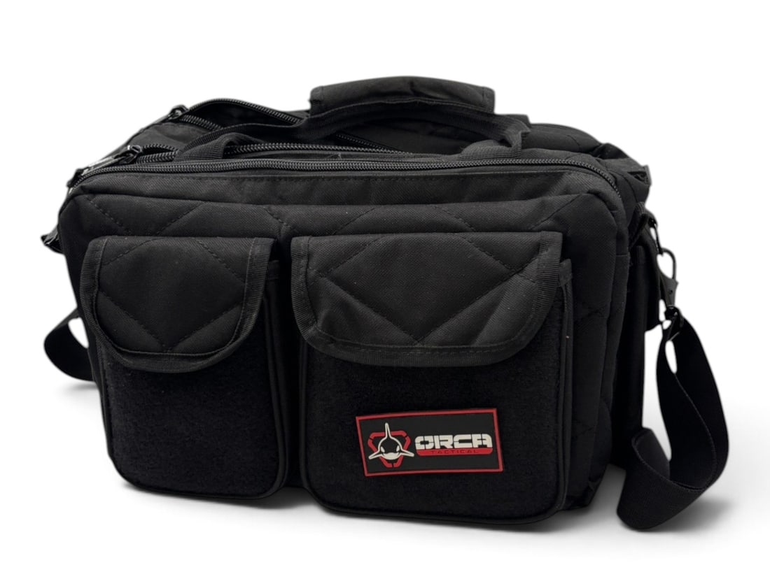 Orca Tactical Range Bag with Shooter Glasses, Ear Plugs, PIG Shooter Gloves, and TEFLX Knee Pads - 6