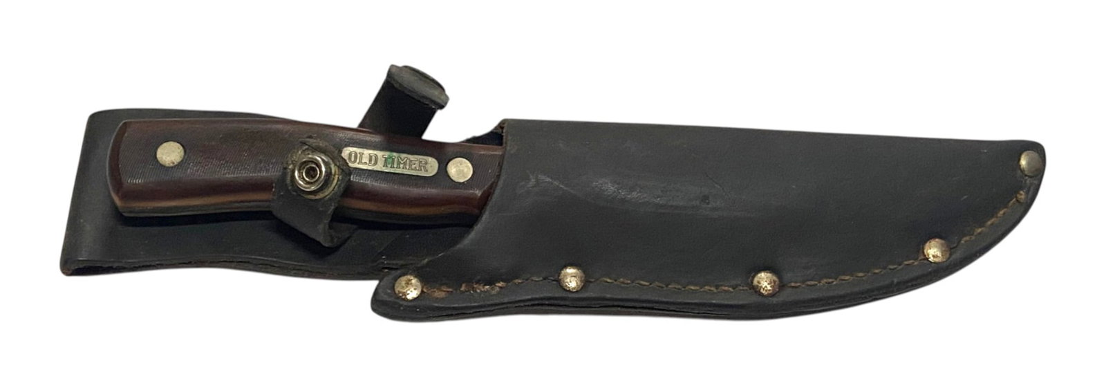Vintage Schrade-Walden Old Timer 150T Fixed Blade Hunting Knife with Leather Sheath - 3