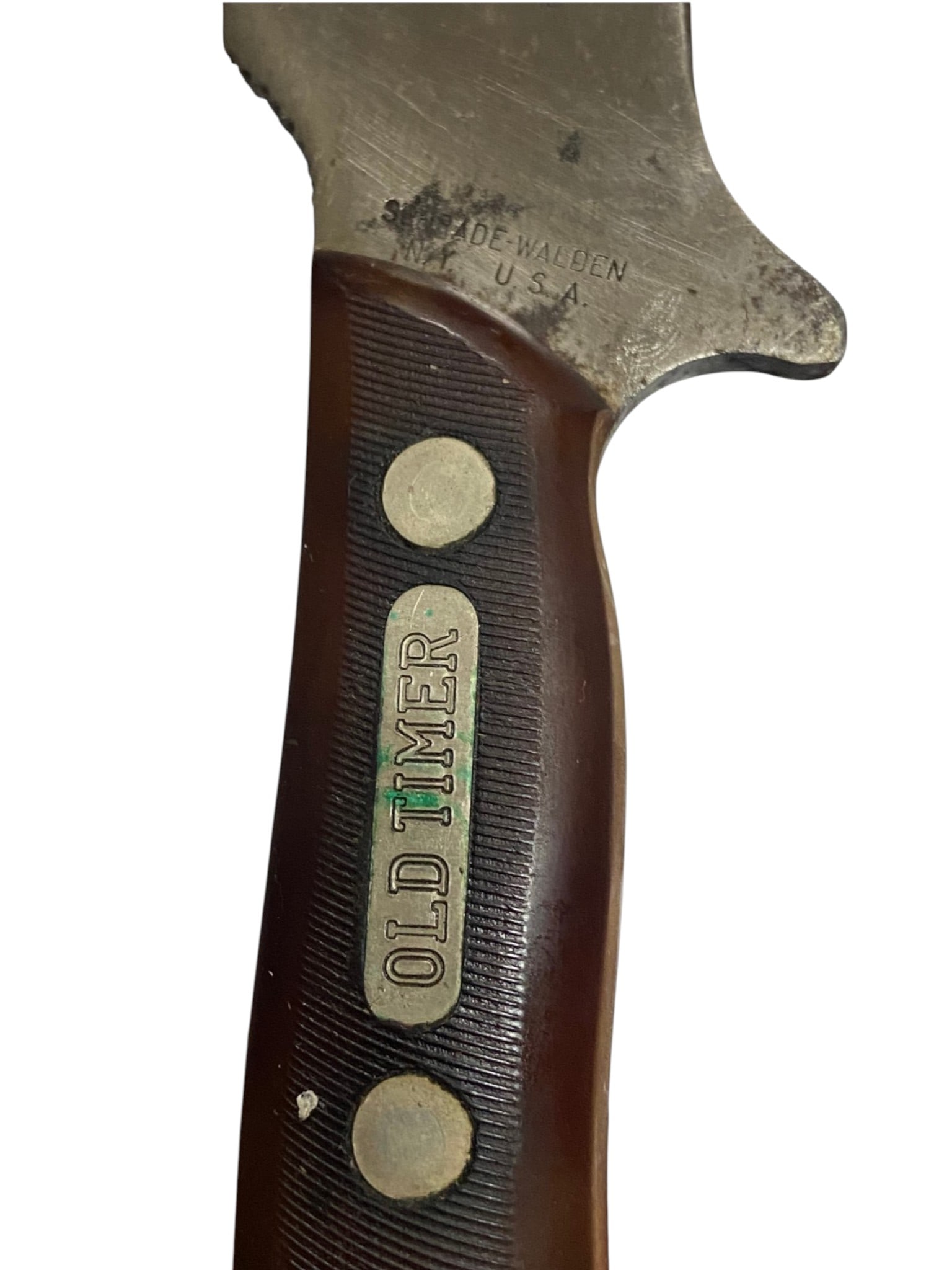 Vintage Schrade-Walden Old Timer 150T Fixed Blade Hunting Knife with Leather Sheath - 5