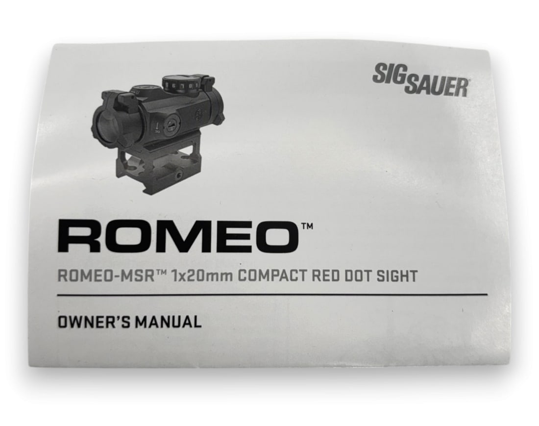 Sig Sauer Romeo MSR 1x20mm Red Dot Optic - 5
