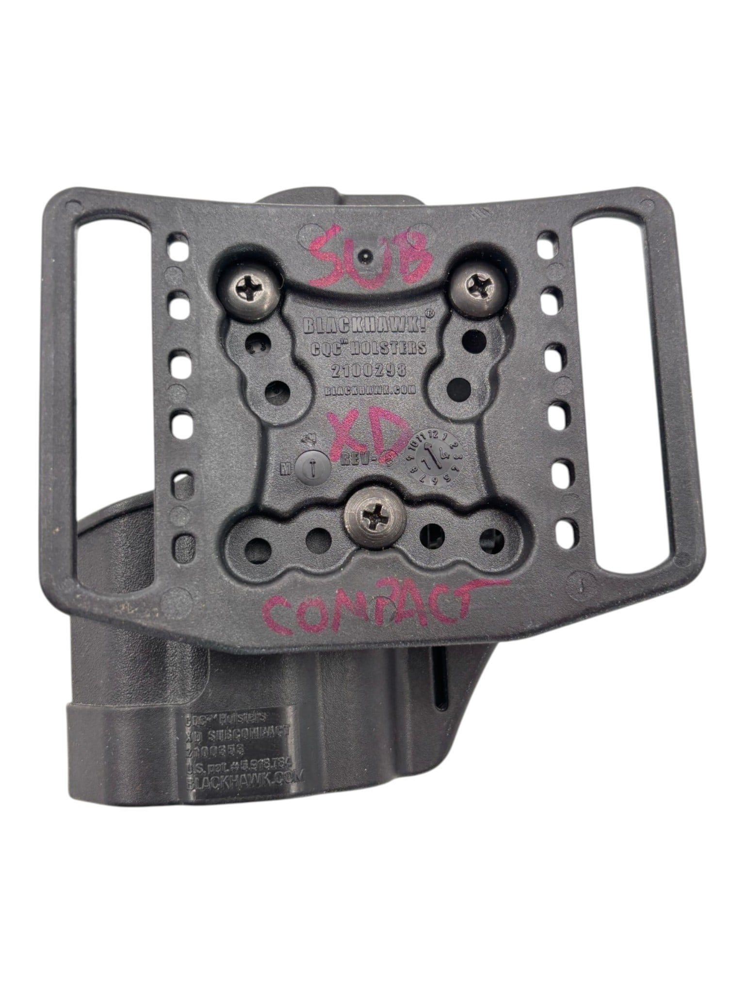 Springfield XD9 SubCompact Blackhawk Retention Holster and HKS 941 Speed Loader - 5
