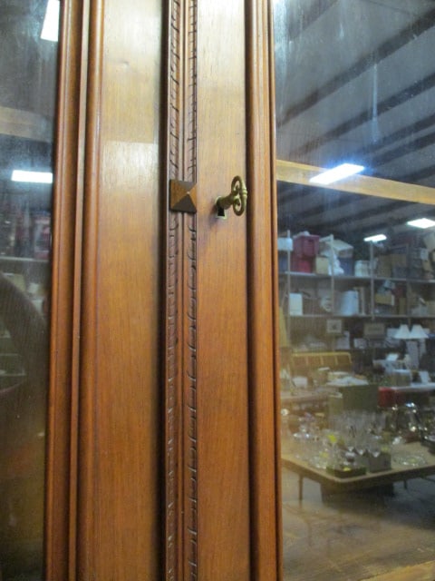 Impressive Antique Renaissance Revival 2 Piece Library Bookcase Cabinet - 8