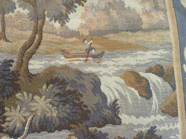 Big Game Hunt Scene French Tapestry Wall Hanging - 8