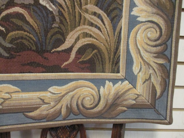 Big Game Hunt Scene French Tapestry Wall Hanging - 9