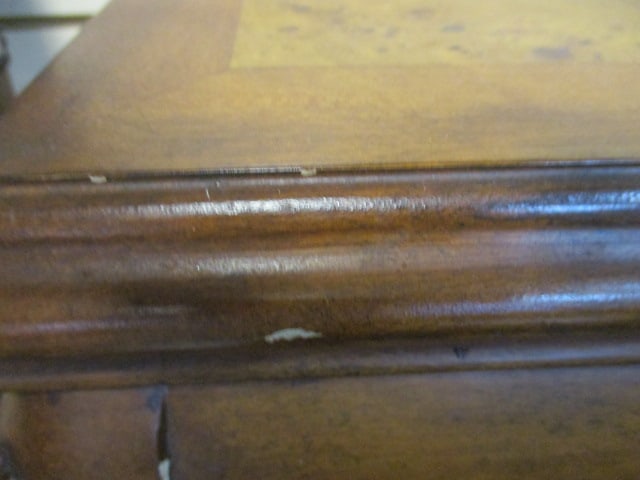2 Piece Carved French Provencial Style Nesting Tables with Burlwood Accents - 6
