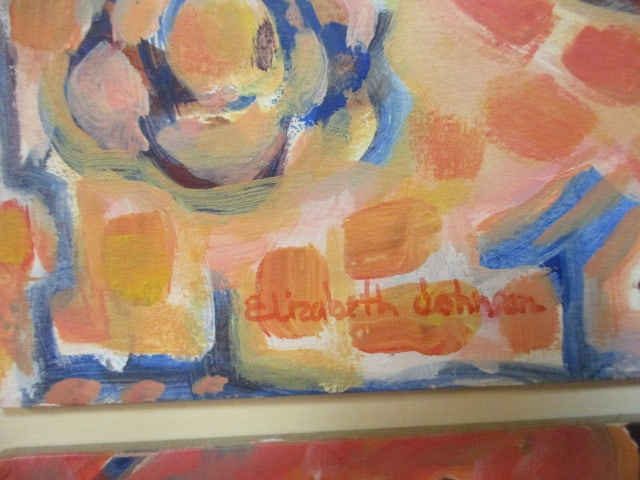 Elizabeth "Pears and Shadows" Acrylic on Paper Original 4 Panel Artwork - 5