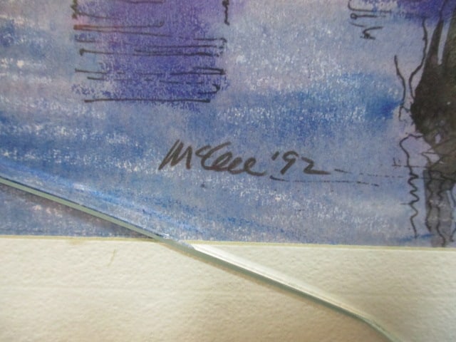 Pencil Signed and Dated "Central Park South New York City" Print of Watercolor by McGee - 8