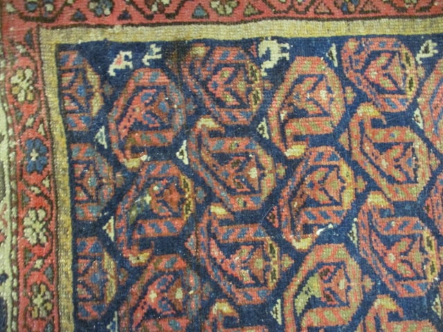 Antique Hand Knotted Persian Inspired Tribal Wool Rug - 6