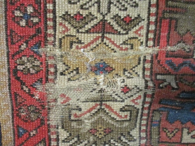 Antique Hand Knotted Persian Inspired Tribal Wool Rug - 9