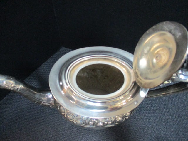 Vintage Victorian William Adams Sheffield, England Silverplated 5 Piece Coffee & Tea Service - 5