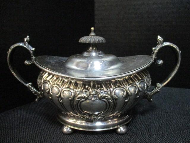 Vintage Victorian William Adams Sheffield, England Silverplated 5 Piece Coffee & Tea Service - 6
