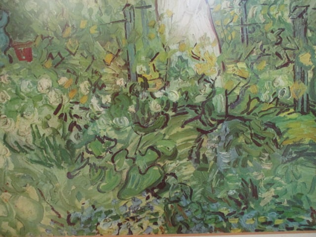Framed and Matted Reproduction Print of Vincent Van Gogh's "Marguerite Gachet in the Garden" - 5