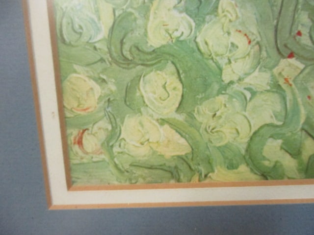 Framed and Matted Reproduction Print of Vincent Van Gogh's "Marguerite Gachet in the Garden" - 7