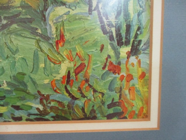 Framed and Matted Reproduction Print of Vincent Van Gogh's "Marguerite Gachet in the Garden" - 8