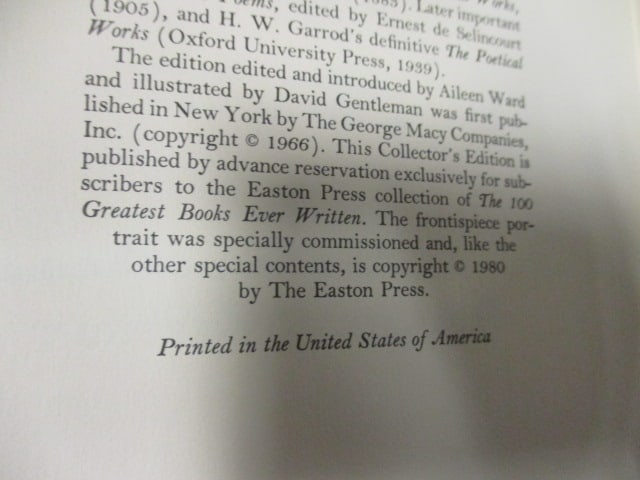 Four Eastman Press Leather Bound Classic Works of Literature - 8