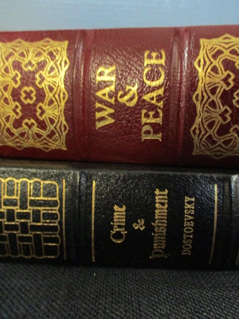 Two Eastman Press Leather Bound Classic Works of Literature - 2