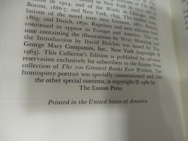 Three Eastman Press Leather Bound Classic Works of Literature - 7