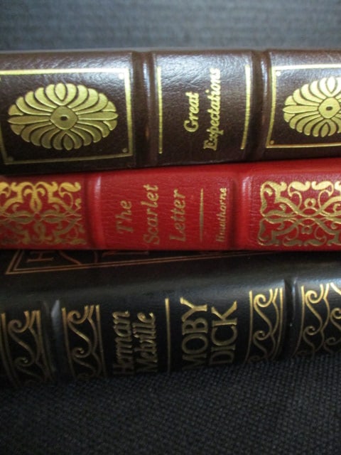 Three Eastman Press Leather Bound Classic Works of Literature - 2