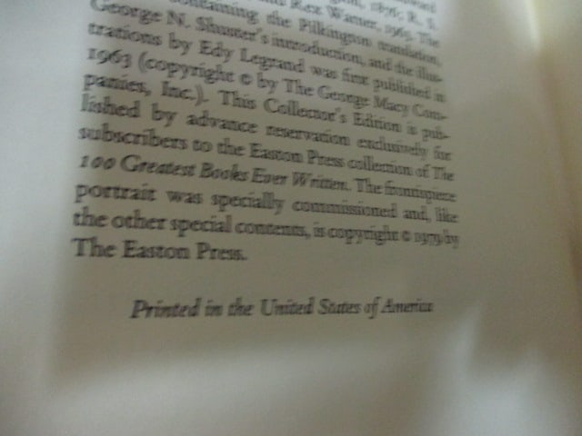 Three Eastman Press Leather Bound Classic Works of Literature - 7
