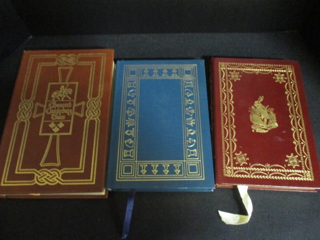 Three Eastman Press Leather Bound Classic Works of Literature - 3