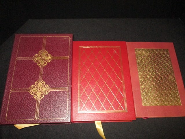 Three Eastman Press Leather Bound Classic Works of Literature - 3