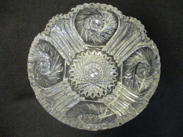 Hobstar Cut Crystal Bowl - 3