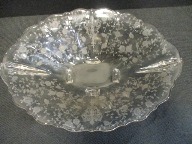 Elegant Glass Footed Console Centerpiece Bowl - 2