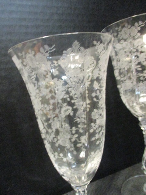 Elegant Glass Crystal Goblets and Wine Glasses - 5