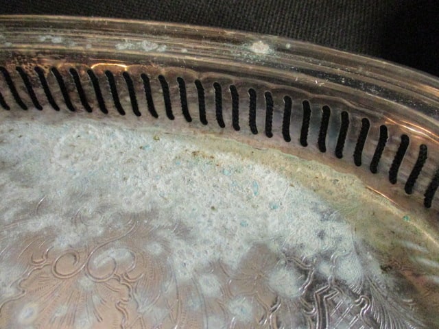 Four Vintage Silverplated Rectangular Trays - 11