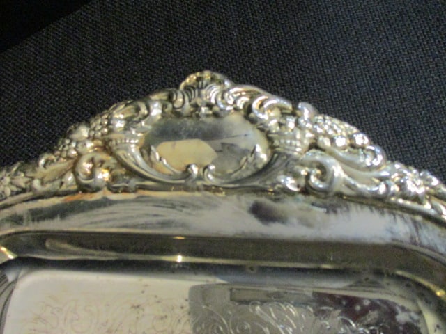 Four Vintage Silverplated Rectangular Trays - 3