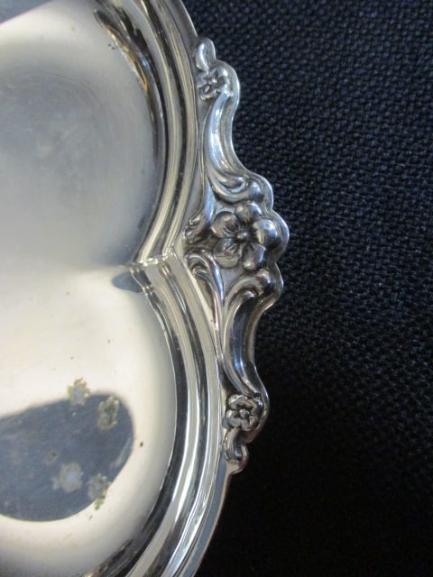 Silverplated Tiered Snack Tray, Compote, Handled Shell Nut/Candy Dish and Bonbon Dish - 3