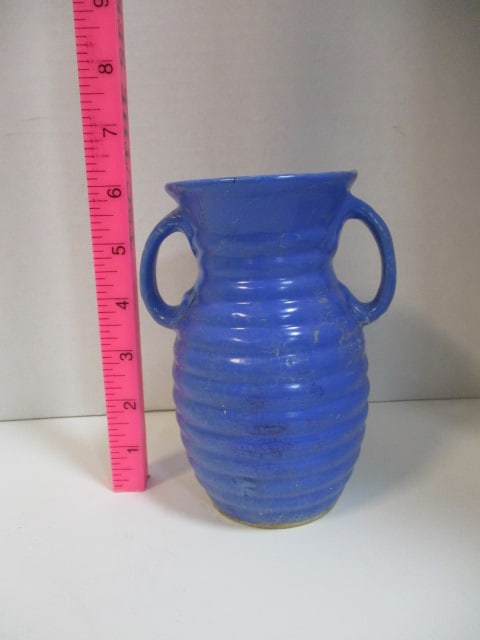 Vintage McCoy Glazed Double Handle Urn Vase - 5