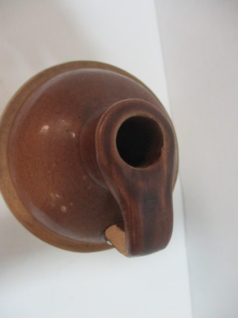Vintage Racoon Mountain Sorghum Syrup Salt Glaze Shoulder Jug - 4