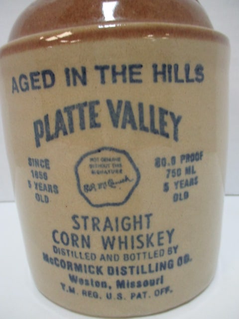 Vintage McCormick Platte Valley Straight Corn Whiskey Jug - 3