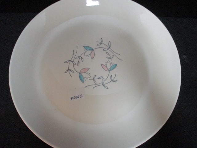 Five Blue Ridge Pottery Dinner Plates - 2