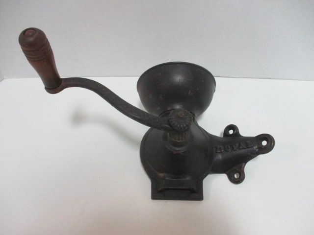 Antique Royal Wall Mount Cast Metal Coffee Mill Grinder (1 of 5)