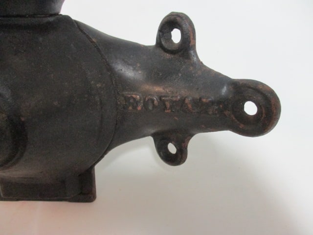 Antique Royal Wall Mount Cast Metal Coffee Mill Grinder - 2
